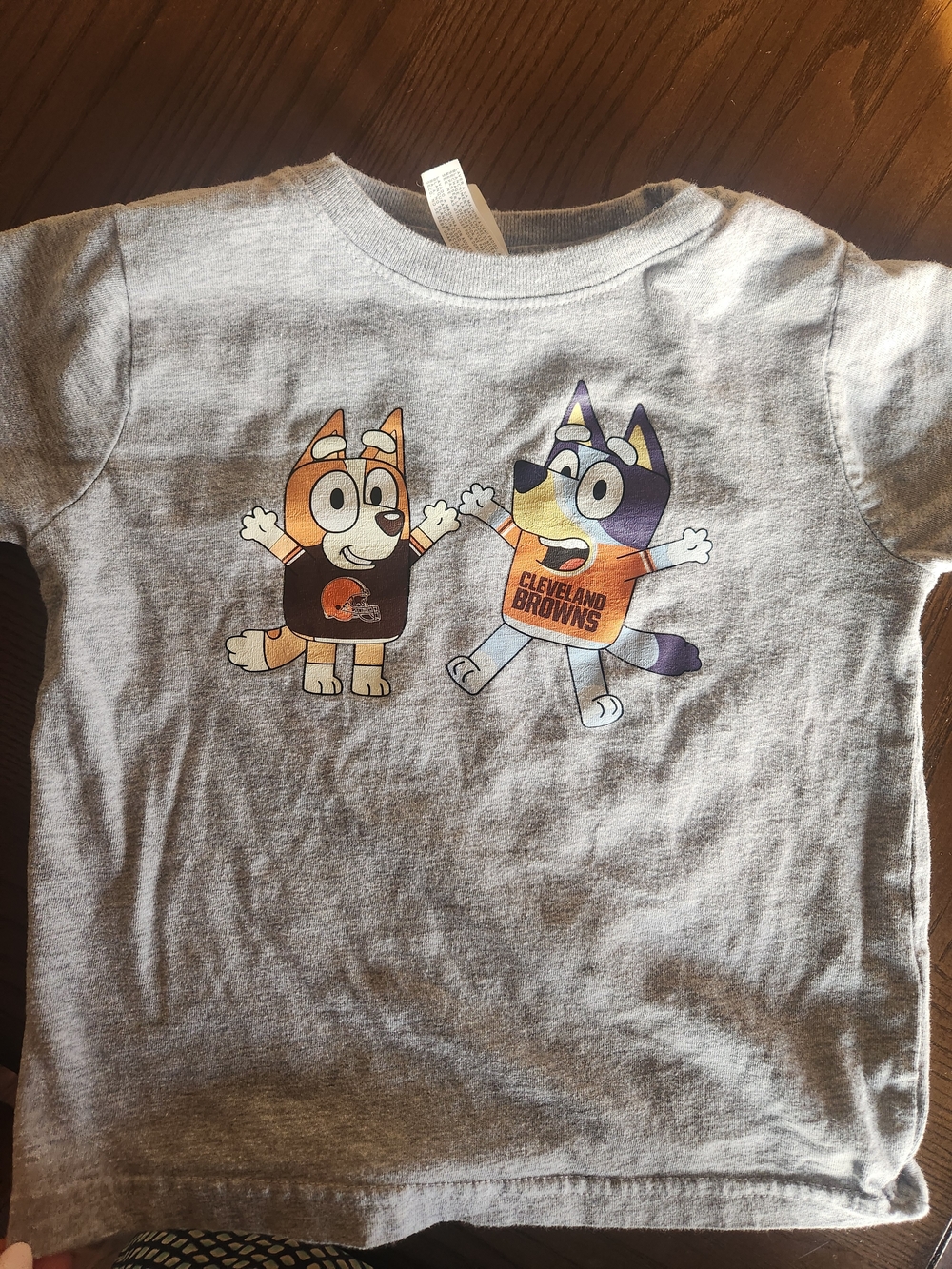 Cleveland Browns Bluey Gray Kids Graphic Tee